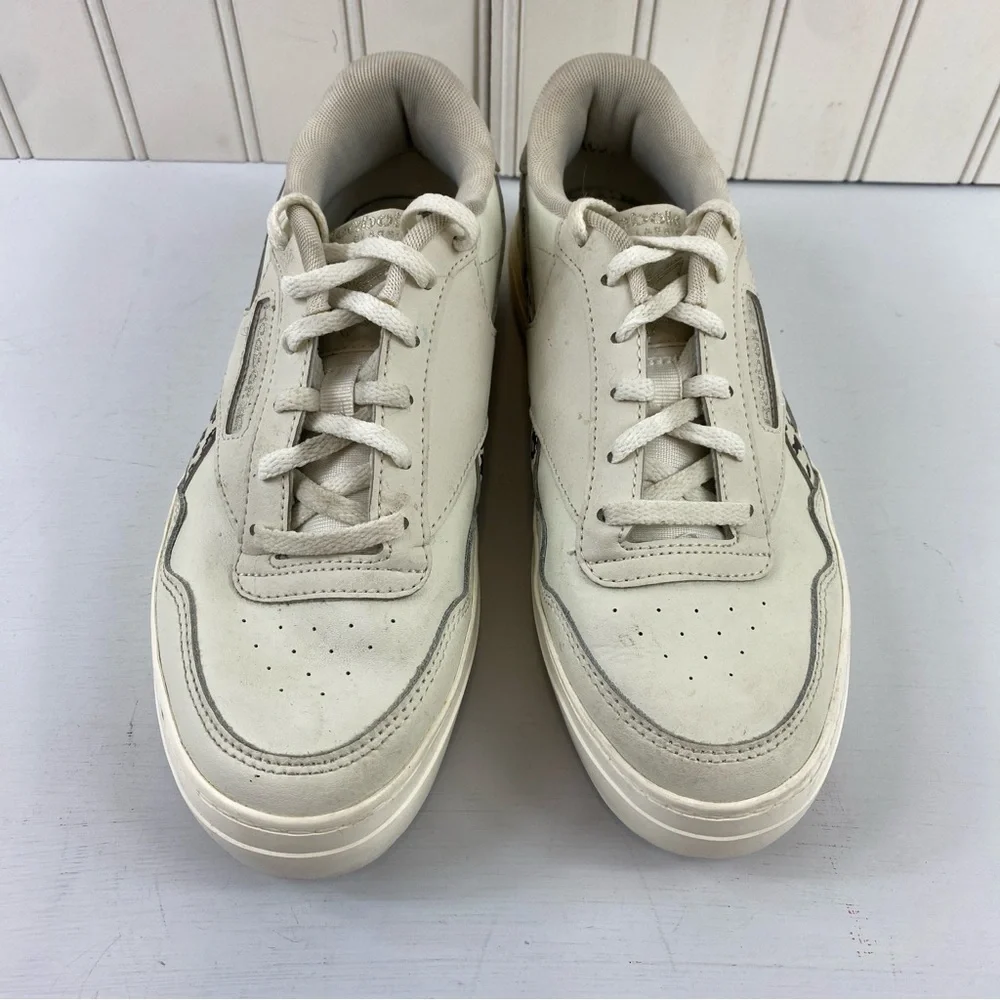 Reebok Women's Club Memt Bold‎ H02786 Beige Leopard Print Sneaker Shoes Size 7.5